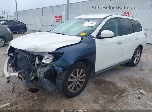 5N1AR2MM6GC613232 2016 NISSAN PATHFINDER White Vista tres cuartos delantera izquierda