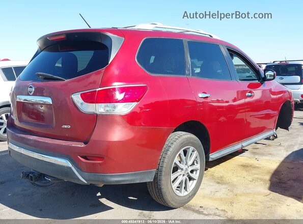 5N1AR2MM6GC650958 2016 NISSAN PATHFINDER Burgundy უკანა მარჯვენა