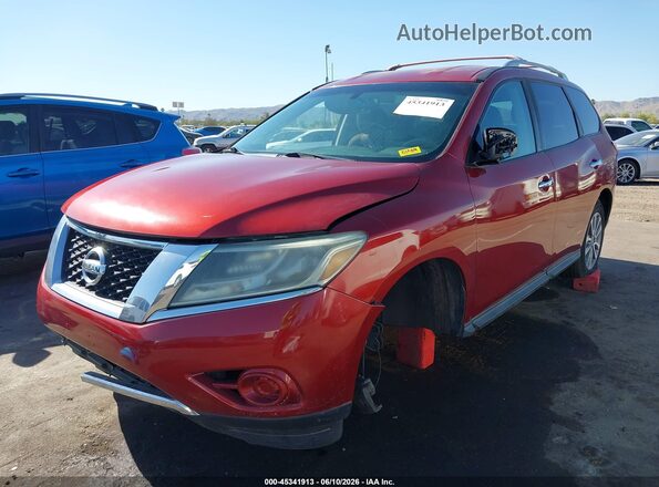 5N1AR2MM6GC650958 2016 NISSAN PATHFINDER Burgundy წინა მარცხენა ხედი სამი მეოთხედიდან