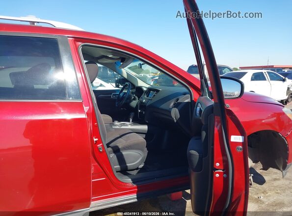 5N1AR2MM6GC650958 2016 NISSAN PATHFINDER Burgundy წინა სალონის ხედი
