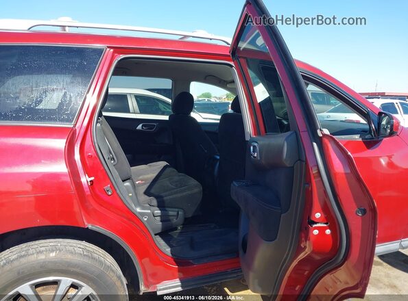 5N1AR2MM6GC650958 2016 NISSAN PATHFINDER Burgundy VIN კოდის სტიკერის ხედი
