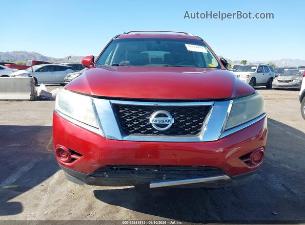 5N1AR2MM6GC650958 2016 NISSAN PATHFINDER Burgundy წინა პანელის ხედი