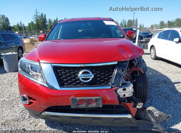 5N1AR2MM7GC600795 2016 NISSAN PATHFINDER Red Սալոնի հետևի տեսք