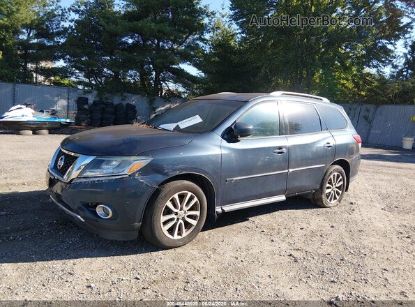 5N1AR2MM9GC614830 2016 NISSAN PATHFINDER Синий Передняя левая четверть