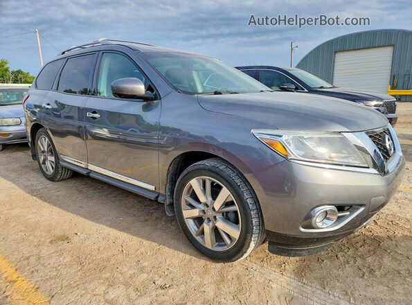 5N1AR2MMXGC658495 2016 NISSAN PATHFINDER Gray Передня права чверть