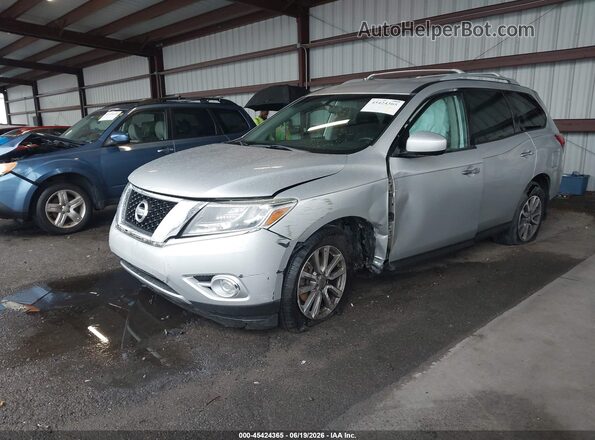 5N1AR2MN0GC665559 2016 NISSAN PATHFINDER Silver Առջևի ձախ երեք քառորդ տեսարան