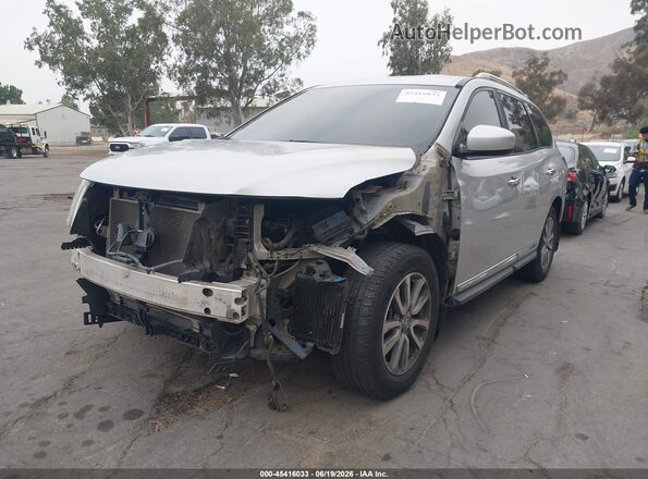 5N1AR2MN2GC622261 2016 NISSAN PATHFINDER Silver Առջևի ձախ երեք քառորդ տեսարան