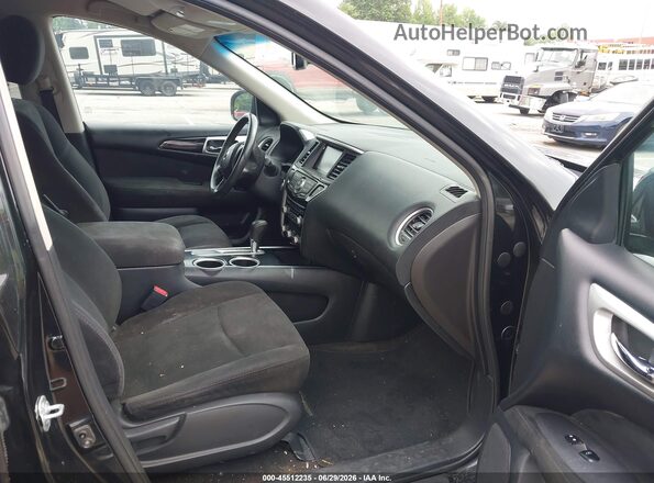 5N1AR2MN4GC612489 2016 NISSAN PATHFINDER Black წინა სალონის ხედი