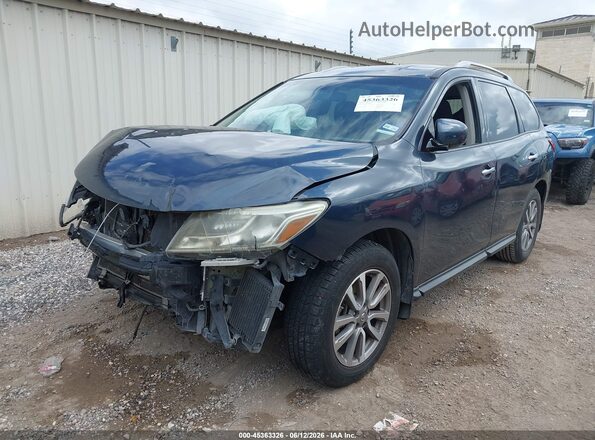 5N1AR2MN4GC661465 2016 NISSAN PATHFINDER Dark Blue Առջևի ձախ երեք քառորդ տեսարան