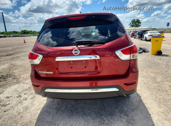 5N1AR2MN6GC635627 2016 NISSAN PATHFINDER Red Вид ззаду