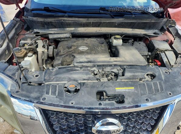 5N1AR2MN6GC635627 2016 NISSAN PATHFINDER Red Вид підкапотного простору
