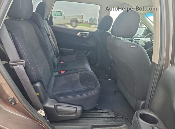 5N1AR2MNXGC607264 2016 NISSAN PATHFINDER Brown უკანა სალონის ხედი