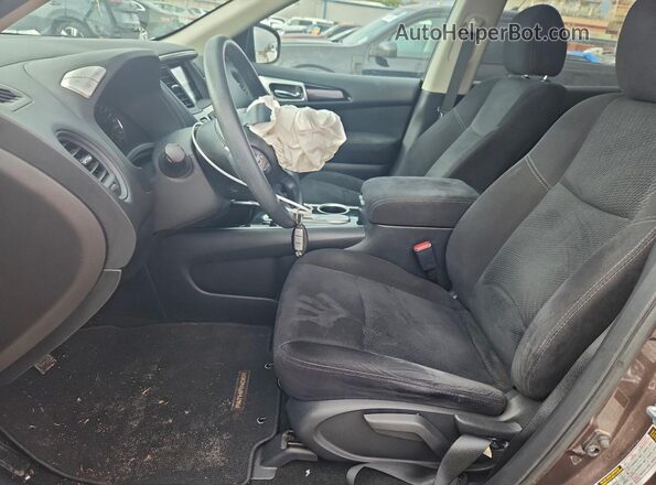 5N1AR2MNXGC607264 2016 NISSAN PATHFINDER Brown წინა სალონის ხედი