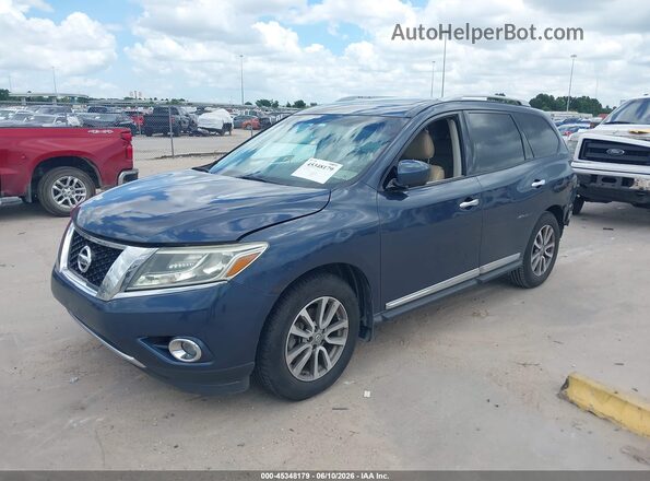 5N1AR2MNXGC623173 2016 NISSAN PATHFINDER Синий Передняя левая четверть