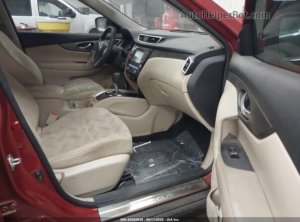 5N1AT2MM1GC769311 2016 NISSAN ROGUE Red Front interior view