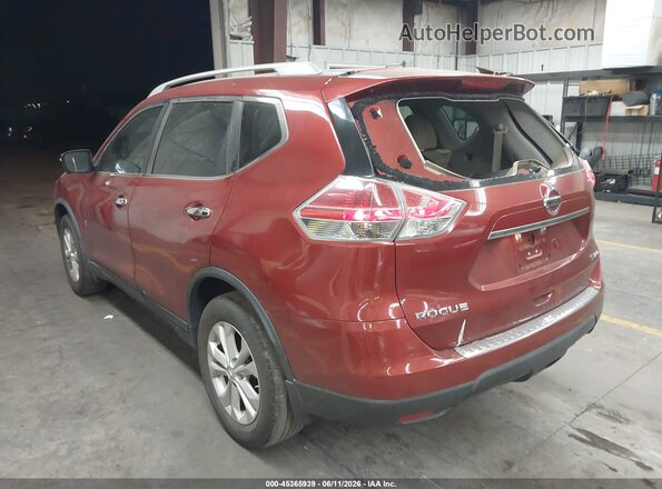 5N1AT2MM1GC769311 2016 NISSAN ROGUE Red Rear left