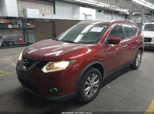 5N1AT2MM1GC769311 2016 NISSAN ROGUE Red Front left