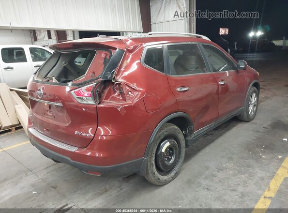 5N1AT2MM1GC769311 2016 NISSAN ROGUE Red Rear right