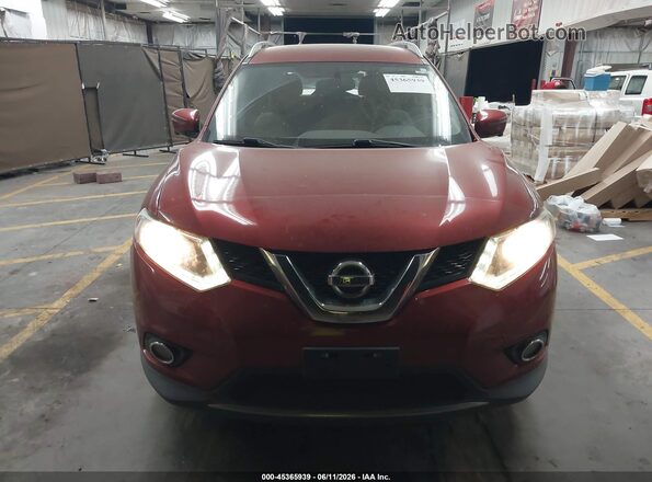 5N1AT2MM1GC769311 2016 NISSAN ROGUE Red Rear interior view