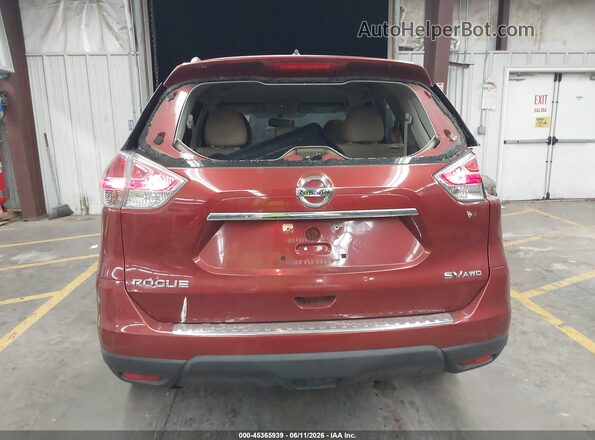 5N1AT2MM1GC769311 2016 NISSAN ROGUE Red 