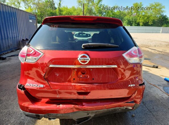 5N1AT2MM1GC829636 2016 NISSAN ROGUE Red 