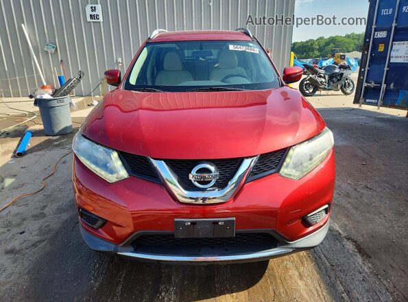 5N1AT2MM1GC829636 2016 NISSAN ROGUE Red 
