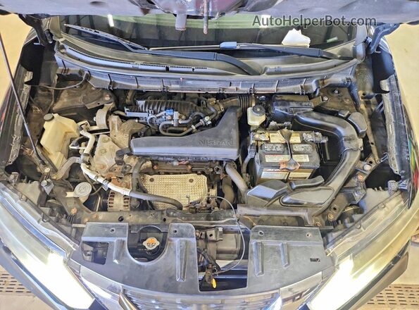 5N1AT2MM1HC741994 2017 NISSAN ROGUE Black Вид підкапотного простору