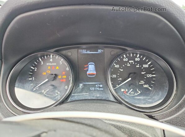 5N1AT2MM1HC746418 2017 NISSAN ROGUE Black Вид щитка приладів