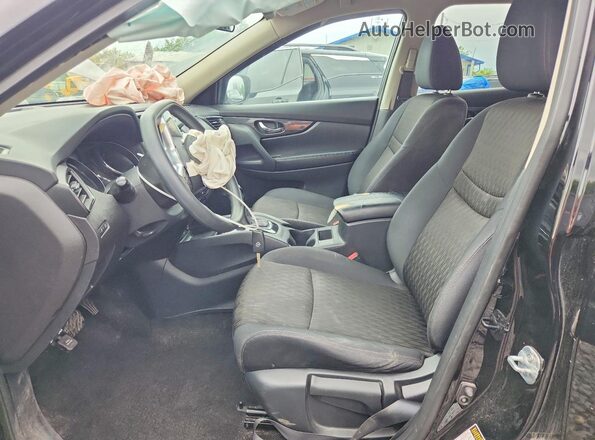 5N1AT2MM1HC746418 2017 NISSAN ROGUE Black Вид салону спереду