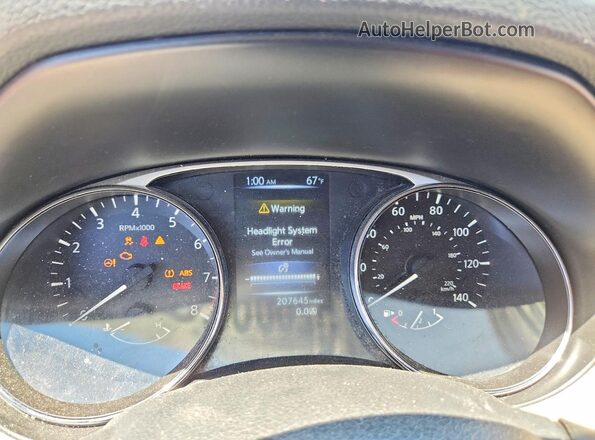 5N1AT2MM2GC891174 2016 NISSAN ROGUE White Вид щитка приладів