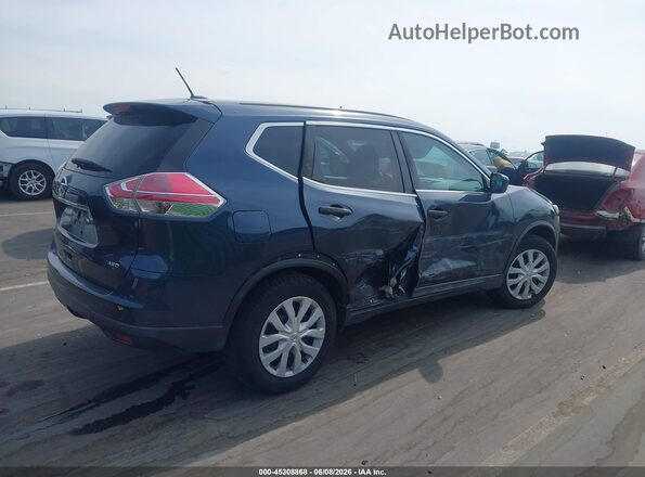 5N1AT2MM3GC792265 2016 NISSAN ROGUE Light Blue Rear right