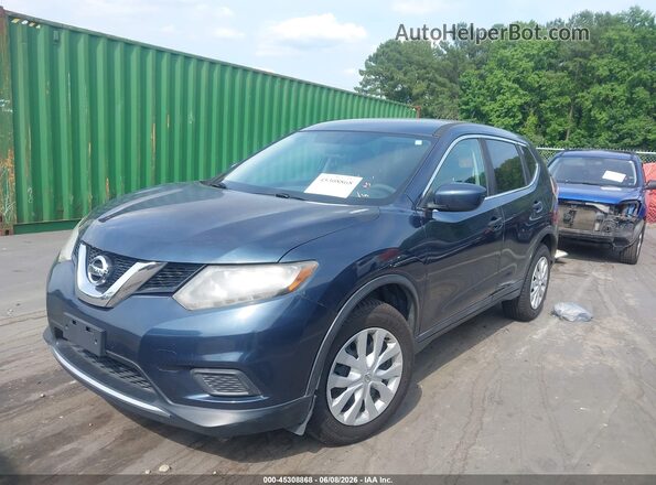 5N1AT2MM3GC792265 2016 NISSAN ROGUE Light Blue Front left