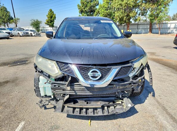 5N1AT2MN8GC796076 2016 NISSAN ROGUE Black Դիմացի տեսք