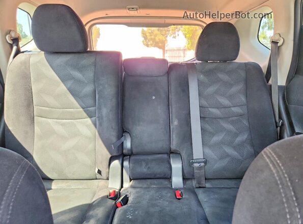 5N1AT2MN8GC796076 2016 NISSAN ROGUE Black Հետևի նստատեղերի տեսք