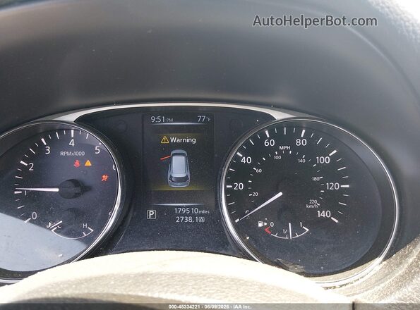 5N1AT2MT0GC753771 2016 NISSAN ROGUE Silver უკანა სავარძლების ხედი