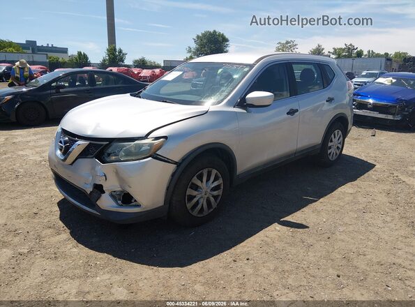 5N1AT2MT0GC753771 2016 NISSAN ROGUE Silver წინა მარცხენა ხედი სამი მეოთხედიდან