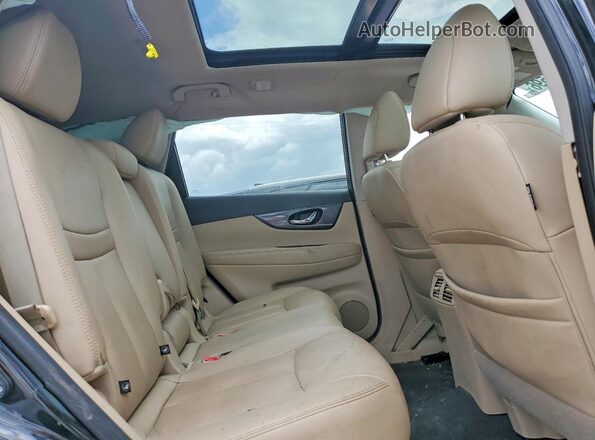 5N1AT2MT0GC776791 2016 NISSAN ROGUE Black Rear seats view