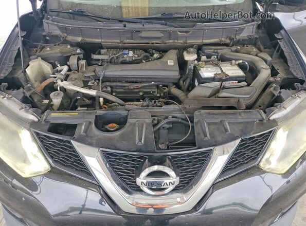 5N1AT2MT0GC879662 2016 NISSAN ROGUE Black უკანა სალონის ხედი