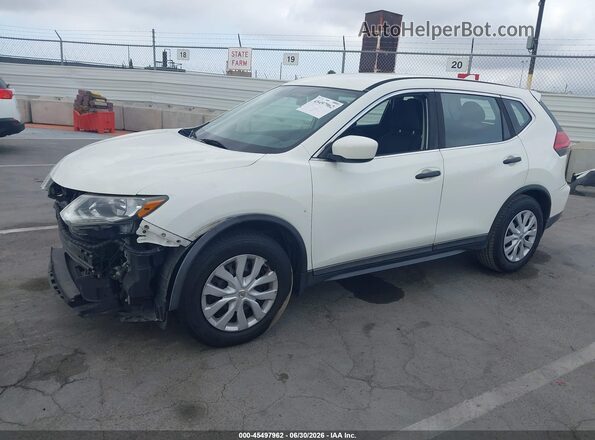 5N1AT2MT0HC742478 2017 NISSAN ROGUE White Vista tres cuartos delantera izquierda