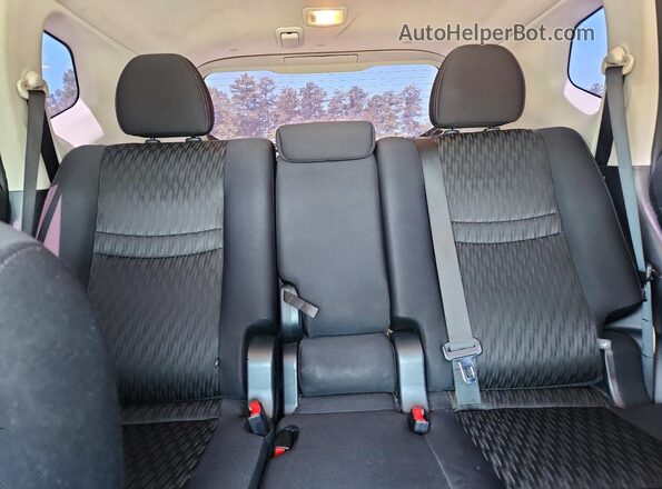 5N1AT2MT0HC807104 2017 NISSAN ROGUE Black Հետևի նստատեղերի տեսք