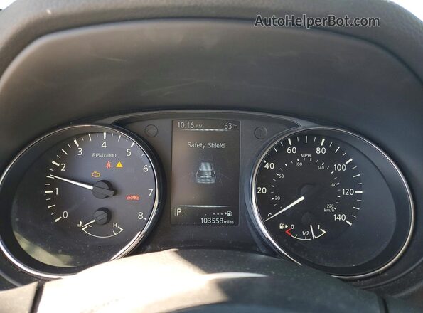 5N1AT2MT0HC847103 2017 NISSAN ROGUE White Instrument cluster view