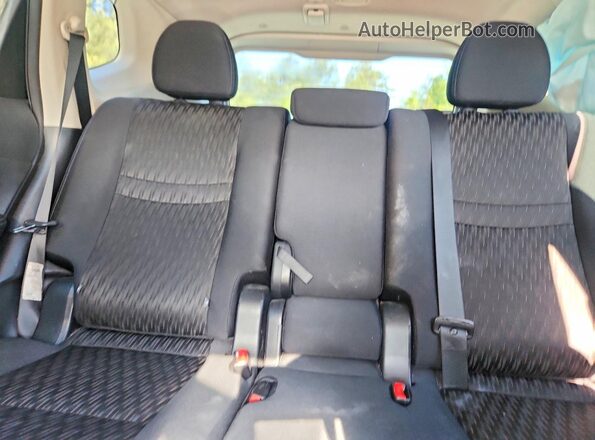 5N1AT2MT0JC753499 2018 NISSAN ROGUE Black Հետևի նստատեղերի տեսք