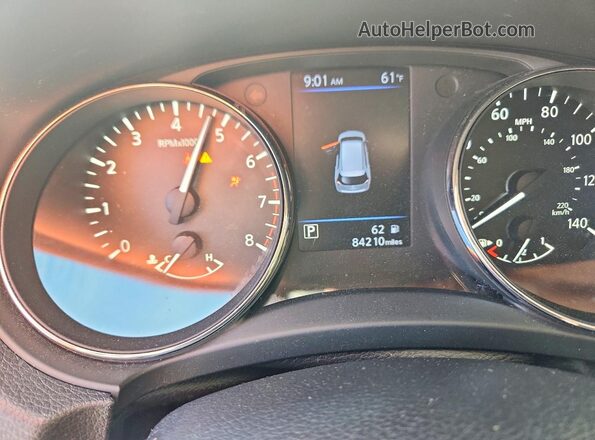 5N1AT2MT0JC753499 2018 NISSAN ROGUE Black Սարքավորումների վահանակի տեսք