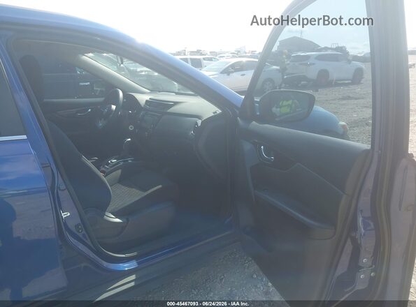 5N1AT2MT0JC760565 2018 NISSAN ROGUE Blue Вид салону спереду