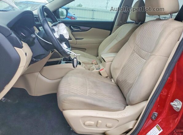 5N1AT2MT0KC765802 2019 NISSAN ROGUE Red 