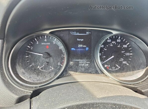 5N1AT2MT1GC831927 2016 NISSAN ROGUE Blue ხელსაწყოთა პანელის ხედი