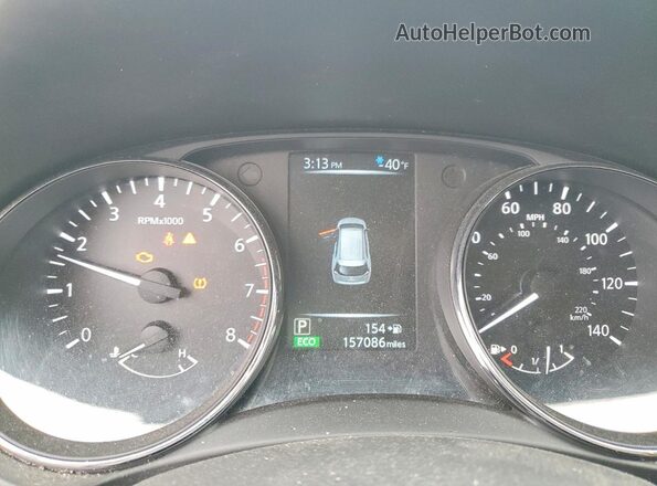 5N1AT2MT1HC755630 2017 NISSAN ROGUE White Instrument cluster view