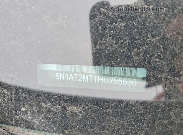 5N1AT2MT1HC755630 2017 NISSAN ROGUE White VIN sticker view