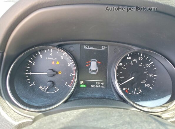 5N1AT2MT1HC768197 2017 NISSAN ROGUE Black Instrument cluster view