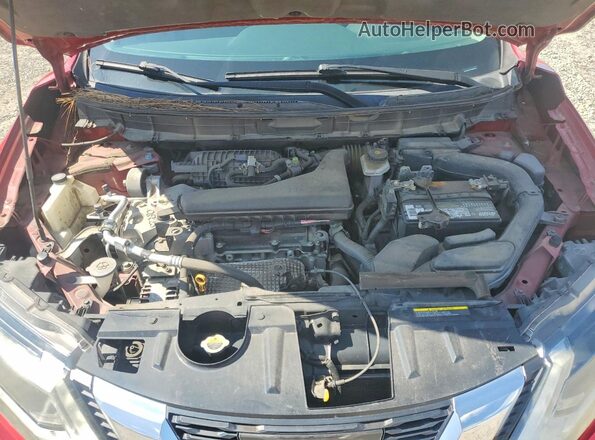5N1AT2MT1HC839768 2017 NISSAN ROGUE Red ძრავის განყოფილების ხედი